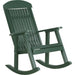 LuxCraft LuxCraft Green Classic Traditional Recycled Plastic Porch Rocking Chair (2 Chairs) Green Rocking Chair PPRG