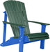 LuxCraft LuxCraft Green Deluxe Recycled Plastic Adirondack Chair Adirondack Deck Chair