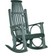LuxCraft LuxCraft Green Grandpa's Recycled Plastic Rocking Chair (2 Chairs) With Cup Holder Green Rocking Chair PGRG