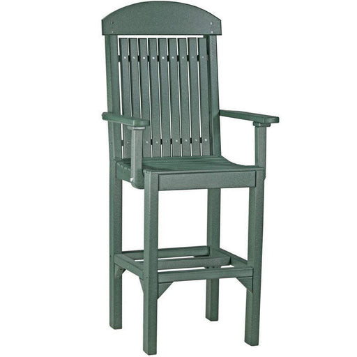 LuxCraft LuxCraft Green Recycled Plastic Captain Chair Green / Bar Chair Chair PCCBG