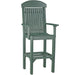 LuxCraft LuxCraft Green Recycled Plastic Captain Chair With Cup Holder Green / Bar Chair Chair PCCBG