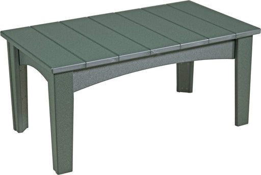 LuxCraft LuxCraft Green Recycled Plastic Island Coffee Table Green Accessories ICTG