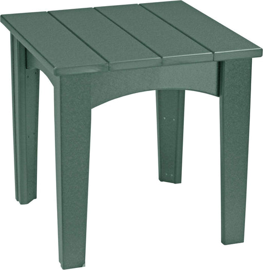 LuxCraft LuxCraft Green Recycled Plastic Island End Table Green Accessories IETG