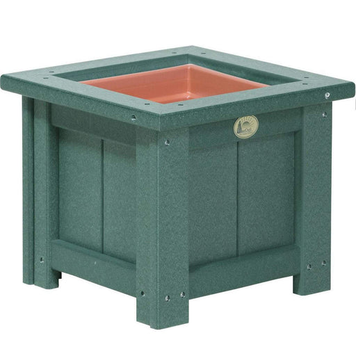 LuxCraft LuxCraft Green Recycled Plastic Square Planter Green / 15" Planter Box P15SPG