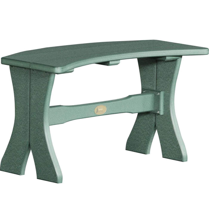 LuxCraft LuxCraft Green Recycled Plastic Table Bench With Cup Holder Green / 28" Bench P28TBG