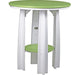 LuxCraft LuxCraft Lime Green Poly Balcony Table Dining Set With Cup Holder Lime Green On White / Table 0 / Chair 0 Dining Sets PBATLGW-T0-C0