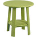 LuxCraft LuxCraft Lime Green Recycled Plastic Deluxe End Table With Cup Holder Lime Green End Table PDETLG