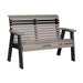 LuxCraft Luxcraft Plain Bench With Cup Holder Weatherwood/Black Benche 4PPBWWB
