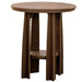 LuxCraft LuxCraft Recycled Plastic 36" Balcony Table With Cup Holder Chestnut Brown Tables PBATCBR