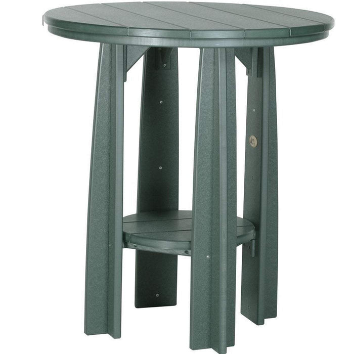 LuxCraft LuxCraft Recycled Plastic 36" Balcony Table With Cup Holder Green Tables PBATG
