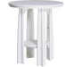 LuxCraft LuxCraft Recycled Plastic 36" Balcony Table With Cup Holder White Tables PBATW