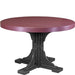 LuxCraft LuxCraft Recycled Plastic 4' Round Table Cherrywood On Black / Bar Tables P4RTBCWB