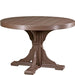 LuxCraft LuxCraft Recycled Plastic 4' Round Table Chestnut Brown / Bar Tables P4RTBCBR