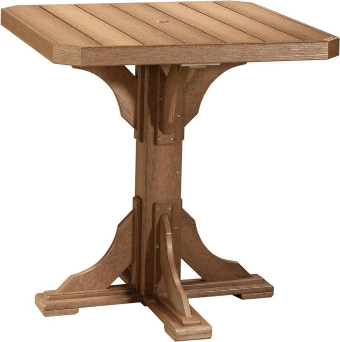 LuxCraft LuxCraft Recycled Plastic 41" Square Table Antique Mahogany / Bar Tables P41STBAM
