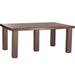 LuxCraft LuxCraft Recycled Plastic 4x6 Contemporary Table Chestnut Brown Tables P46CTCBR