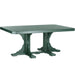 LuxCraft LuxCraft Recycled Plastic 4x6 Rectangular Table Green / Bar Tables P46RTBG