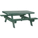 LuxCraft LuxCraft Recycled Plastic 6' Rectangular Picnic Table Green Tables P6RPTG