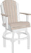 LuxCraft LuxCraft Recycled Plastic Adirondack Swivel Chair Birch On White / Bar Chair Adirondack Chair PASCBBBIW