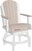 LuxCraft LuxCraft Recycled Plastic Adirondack Swivel Chair Birch On White / Counter Chair Adirondack Chair PASCCBBIW