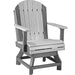 LuxCraft LuxCraft Recycled Plastic Adirondack Swivel Chair Dove Gray On Slate / Bar Chair Adirondack Chair PASCBDGS
