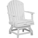 LuxCraft LuxCraft Recycled Plastic Adirondack Swivel Chair White / Bar Chair Adirondack Chair PASCBW