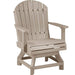 LuxCraft LuxCraft Recycled Plastic Adirondack Swivel Chair With Cup Holder Weatherwood / Bar Chair Adirondack Chair PASCBWW