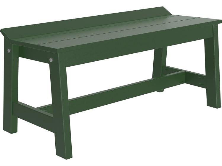 LuxCraft LuxCraft Recycled Plastic Cafe Dining Bench 41'' Cafe Dining Bench / Green Dining Bench LUXCDB41BG