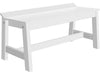 LuxCraft LuxCraft Recycled Plastic Cafe Dining Bench 41'' Cafe Dining Bench / White Dining Bench LUXCDB41BWH