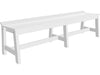 LuxCraft LuxCraft Recycled Plastic Cafe Dining Bench 72'' Cafe Dining Bench / White Dining Bench LUXCDB72BWH