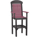 LuxCraft LuxCraft Recycled Plastic Captain Chair Cherrywood On Black / Bar Chair Chair PCCBCWB