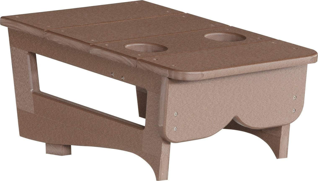 LuxCraft LuxCraft Recycled Plastic Center Table Cupholder With Cup Holder Chestnut Brown Accessories PCTACBR