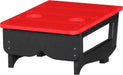 LuxCraft LuxCraft Recycled Plastic Center Table Cupholder With Cup Holder Red on Black Accessories PCTARB