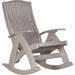 LuxCraft LuxCraft Recycled Plastic Comfort Porch Rocking Chair With Cup Holder Weatherwood Rocking Chair PCRWW
