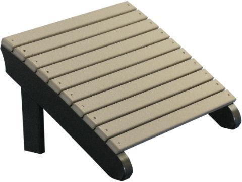 LuxCraft LuxCraft Recycled Plastic Deluxe Adirondack Footrest Adirondack Deck Chair