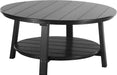 LuxCraft LuxCraft Recycled Plastic Deluxe Conversation Table Black Accessories PDCTBK