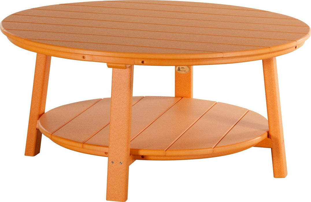 LuxCraft LuxCraft Recycled Plastic Deluxe Conversation Table Tangerine Accessories PDCTT