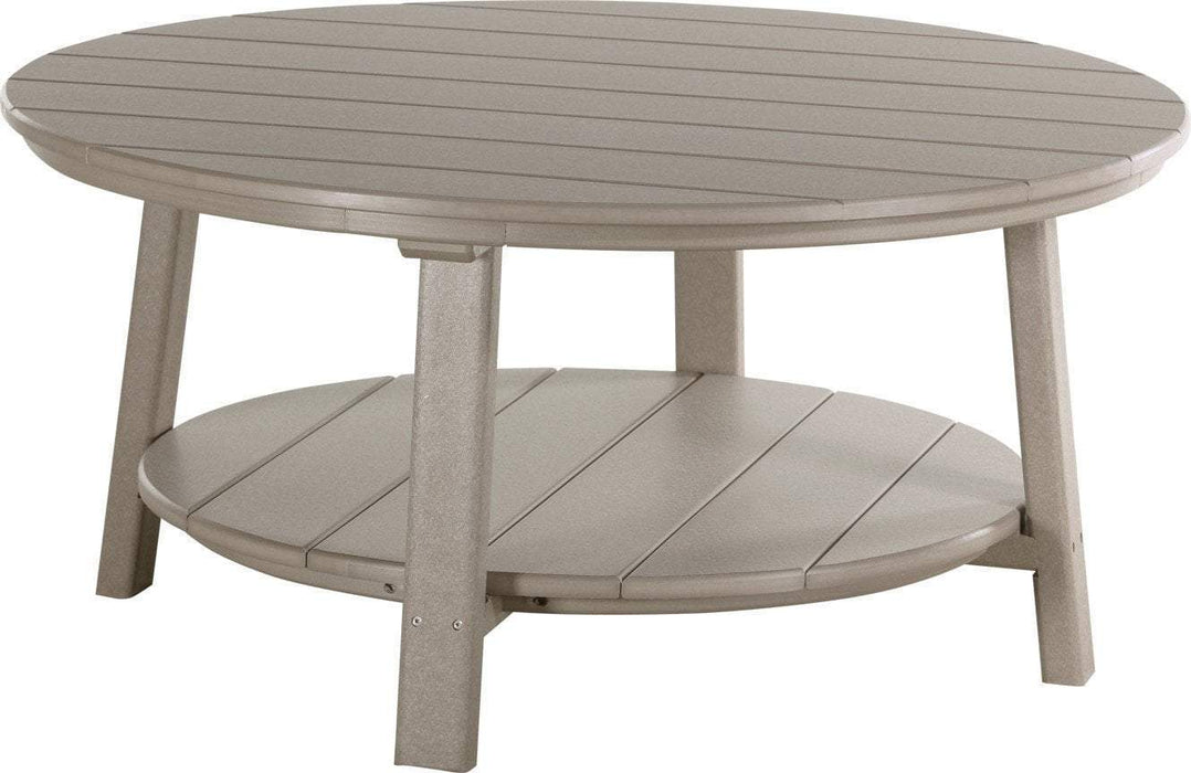 LuxCraft LuxCraft Recycled Plastic Deluxe Conversation Table Weatherwood Accessories PDCTWW