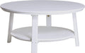 LuxCraft LuxCraft Recycled Plastic Deluxe Conversation Table White Accessories PDCTW