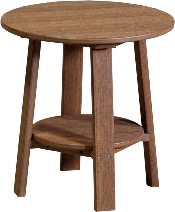 LuxCraft LuxCraft Recycled Plastic Deluxe End Table Antique Mahogany End Table PDETAM