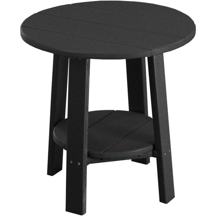 LuxCraft LuxCraft Recycled Plastic Deluxe End Table Black End Table PDETBK