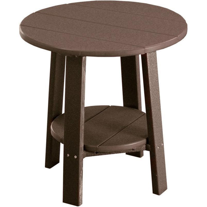 LuxCraft LuxCraft Recycled Plastic Deluxe End Table Chestnut Brown End Table PDETCBR