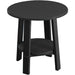 LuxCraft LuxCraft Recycled Plastic Deluxe End Table With Cup Holder Black End Table PDETBK