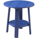 LuxCraft LuxCraft Recycled Plastic Deluxe End Table With Cup Holder Blue End Table PDETB