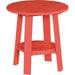LuxCraft LuxCraft Recycled Plastic Deluxe End Table With Cup Holder Red End Table PDETR