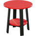 LuxCraft LuxCraft Recycled Plastic Deluxe End Table With Cup Holder Red On Black End Table PDETRB
