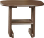 LuxCraft LuxCraft Recycled Plastic End Table Chestnut Brown Accessories PETCBR