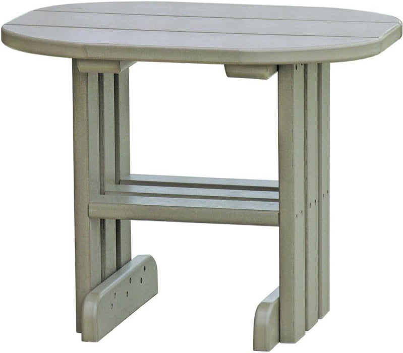 LuxCraft LuxCraft Recycled Plastic End Table Weatherwood Accessories PETWW