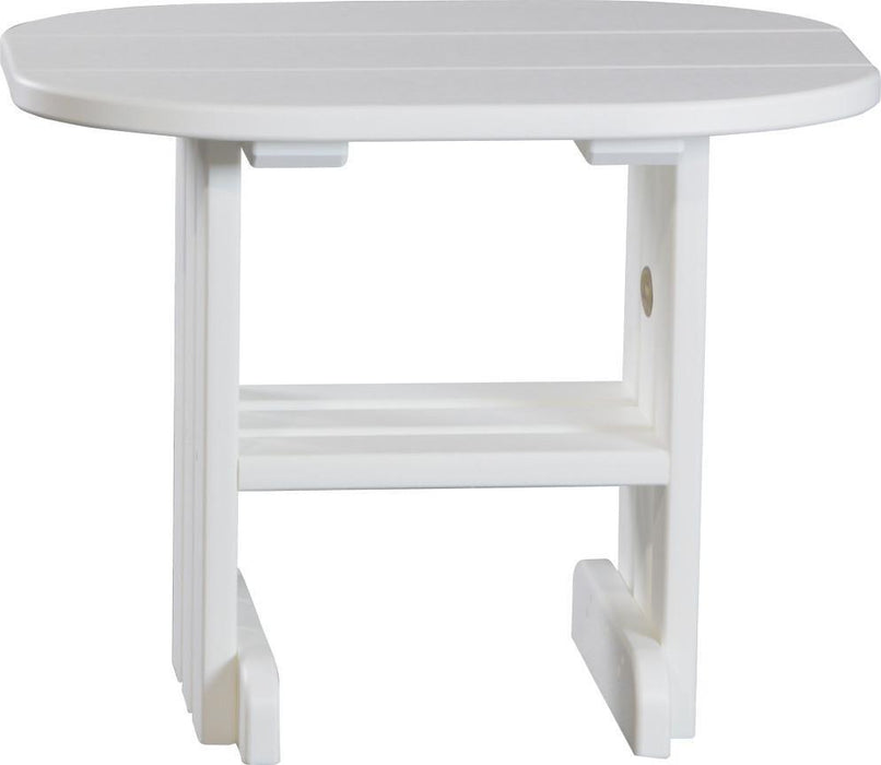 LuxCraft LuxCraft Recycled Plastic End Table White Accessories PETW