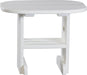 LuxCraft LuxCraft Recycled Plastic End Table With Cup Holder White Accessories PETW