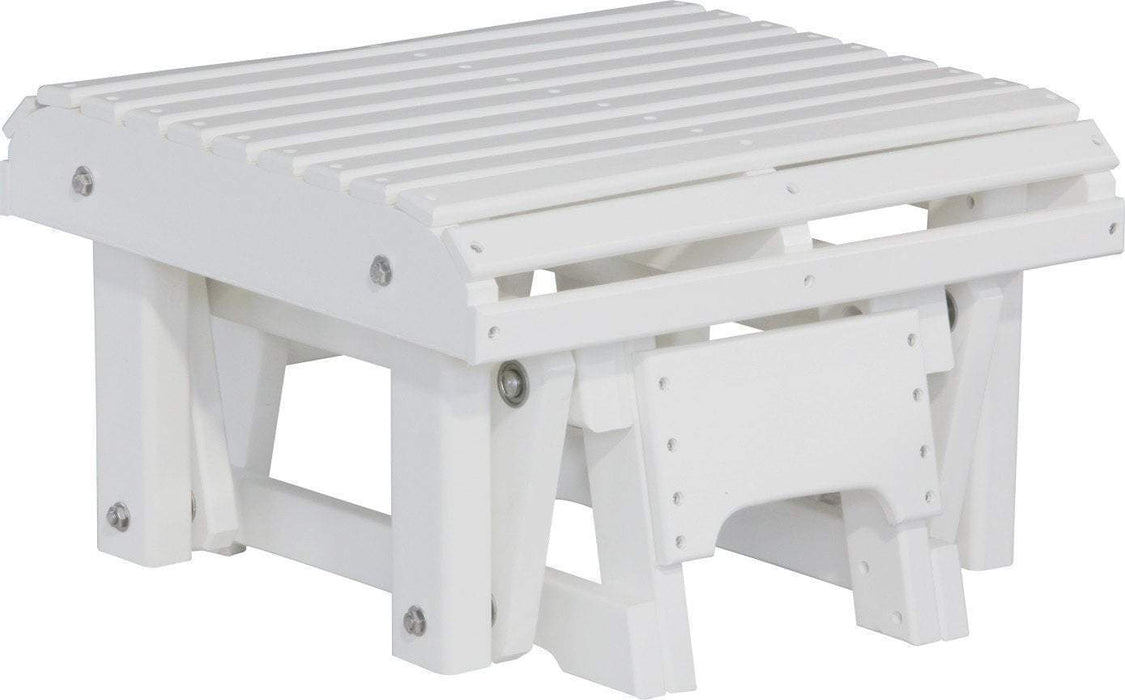 LuxCraft LuxCraft Recycled Plastic Glider Footrest White Accessories PGFW